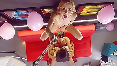 Busty tattooed milf gets fucked hard in a hot threesome