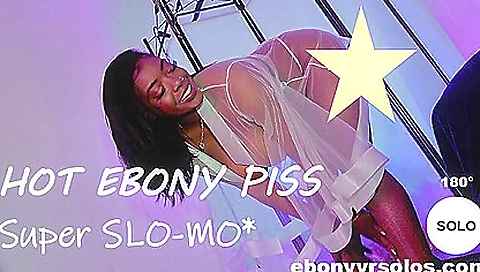 Sexy ebony babe masturbating in close up porn video