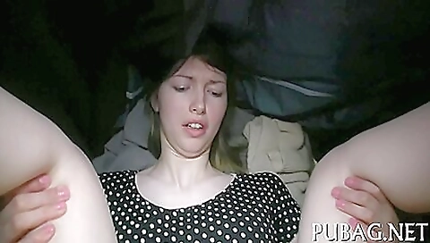 Lingerie lover enjoys deepthroating with her lover