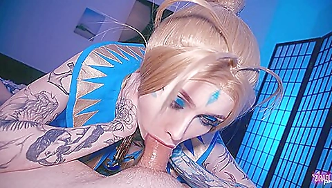 Big cock babe with tattooed pussy enjoys getting fucked