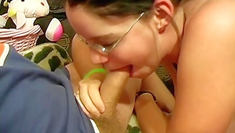 Big tits brunette party slut got to fuck a stranger