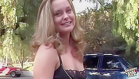 Busty brunette with a tattooed ass enjoys anal and finger play