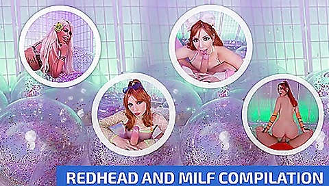 Redheaded girl is getting fucked by a guy in hardcore