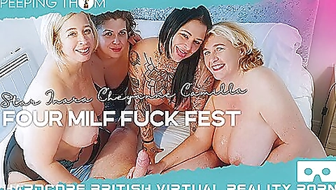 Inara stark & shooting star four milf fuck festival