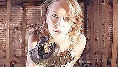 Mistress t in her black lingerie in solo porn video