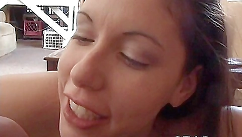 Tattooed hottie in a sexy lingerie enjoys her deepthroat