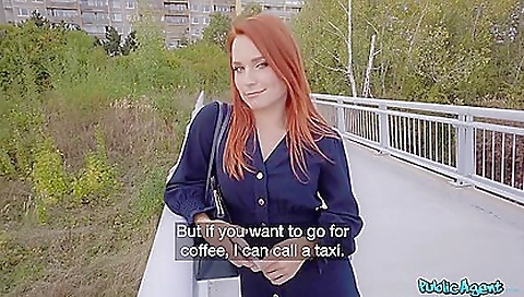 Clemence Audiard - Sweet Russian Redhead Enjoys Outdoor Action