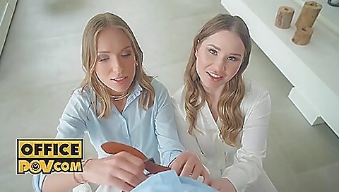 Horny Trio Pussy Fucking With Lesbian Couple Amalia Davis And Angelika