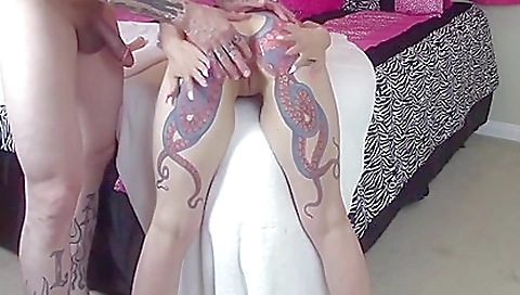 Tattooed teen anal sex in homemade anal video scene 1