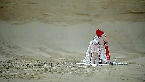 Big boobs teen with a sexy body gets fucked outdoors