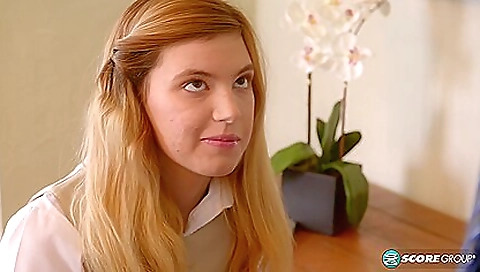 Stunning brunette 18+ showing off her pussy and ass