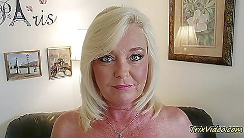 Hot blonde milf gets her pussy fucked by her boyfriend