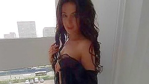 Hot solo video in which the blonde babe strips naked